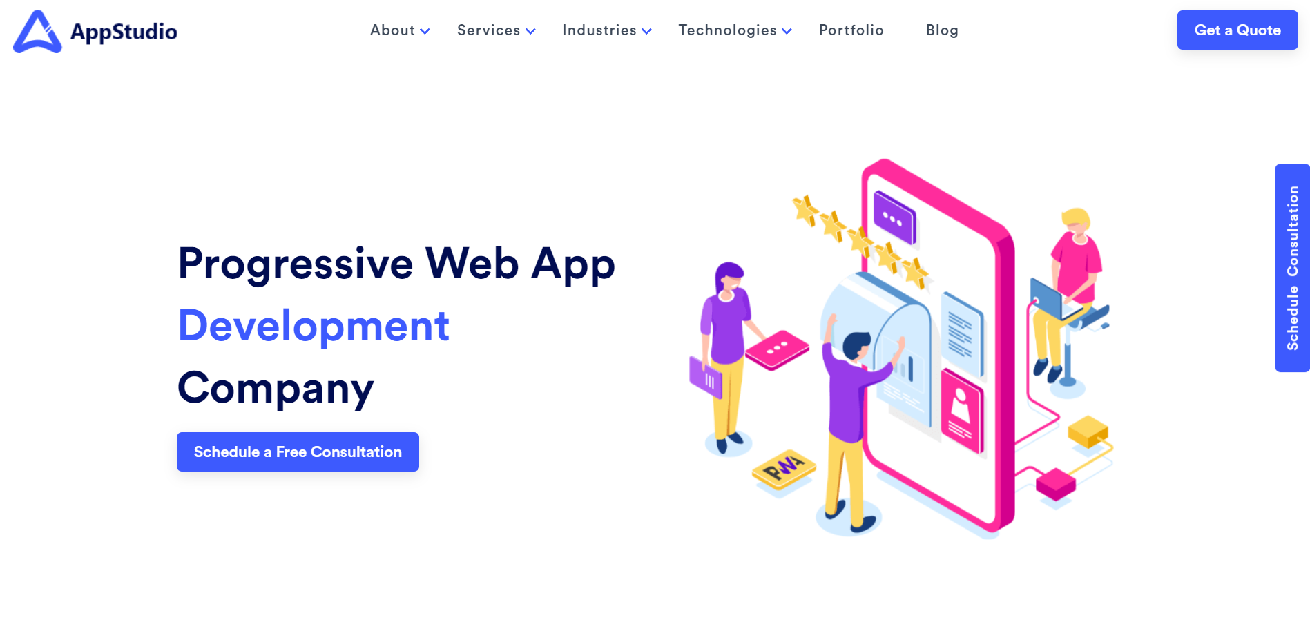 progressive web app development company canada: AppStudio