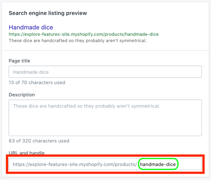 Shopify SEO Guide: Insert Your Keyword Into The URL And Slug