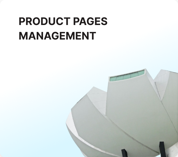 Product pages management