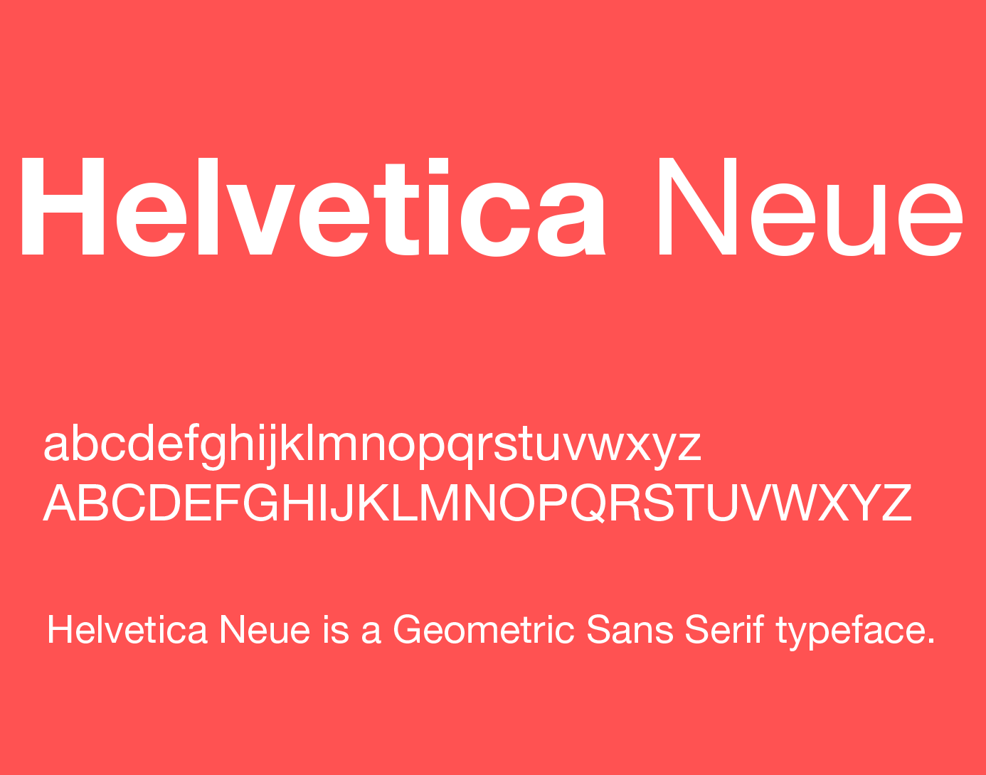 Neue Helvetica