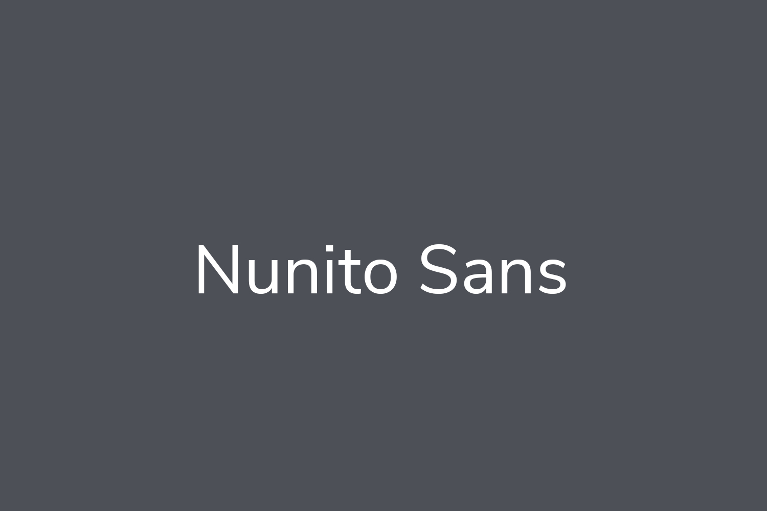 Nunito Sans