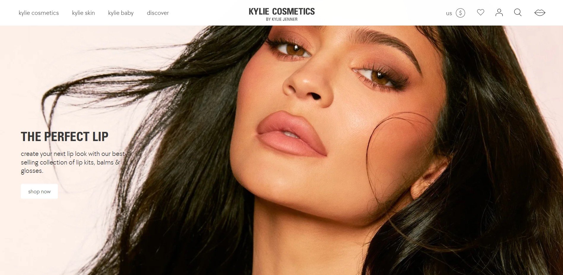 Top Shopify Plus Stores Examples: Kylie Cosmetics