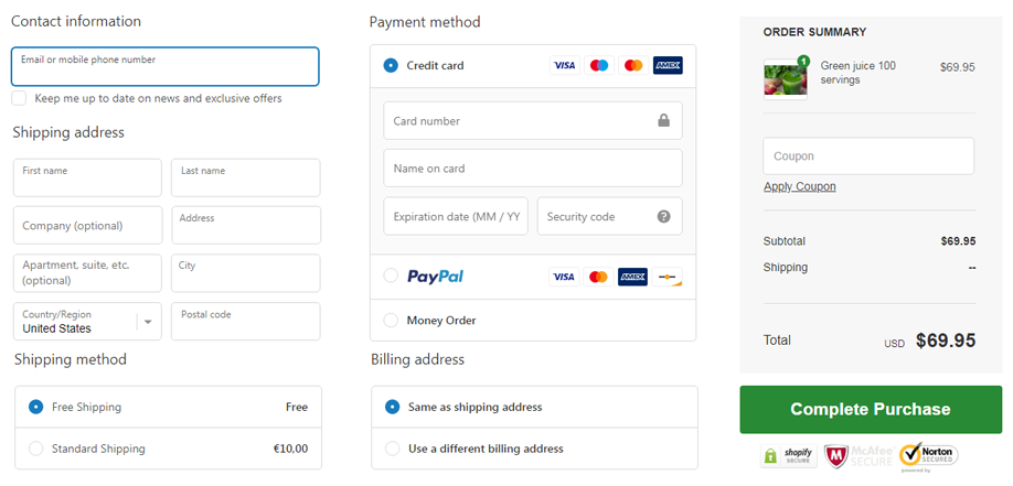 The Affection Of Pricing And Payment Options To Customer’s Checkout Decisions