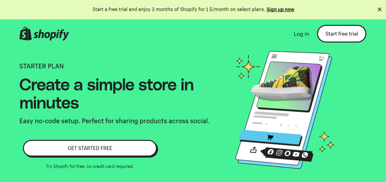 Shopify Starter Plan Review: Feature and Pricing for Beginners