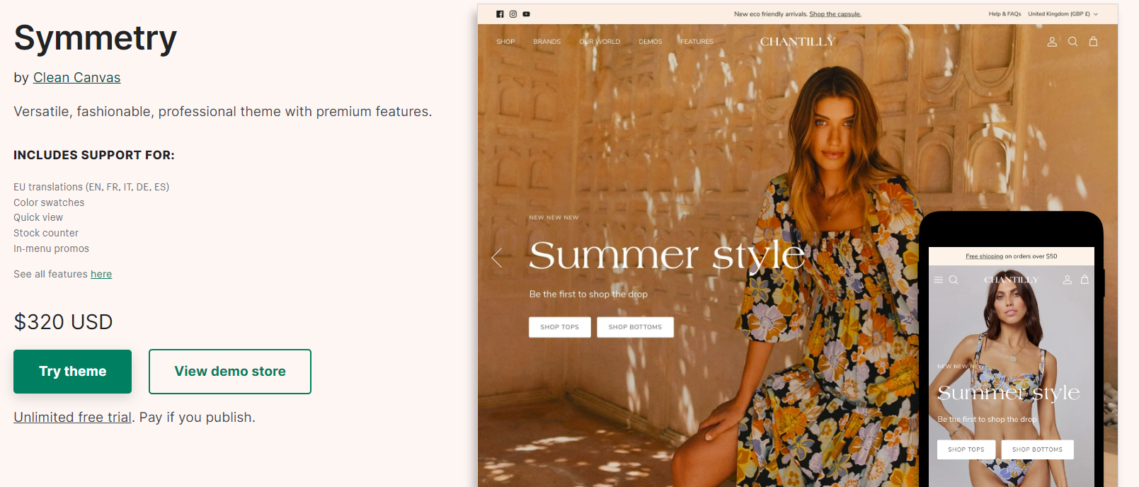 Shopify website design tips: Symmetry