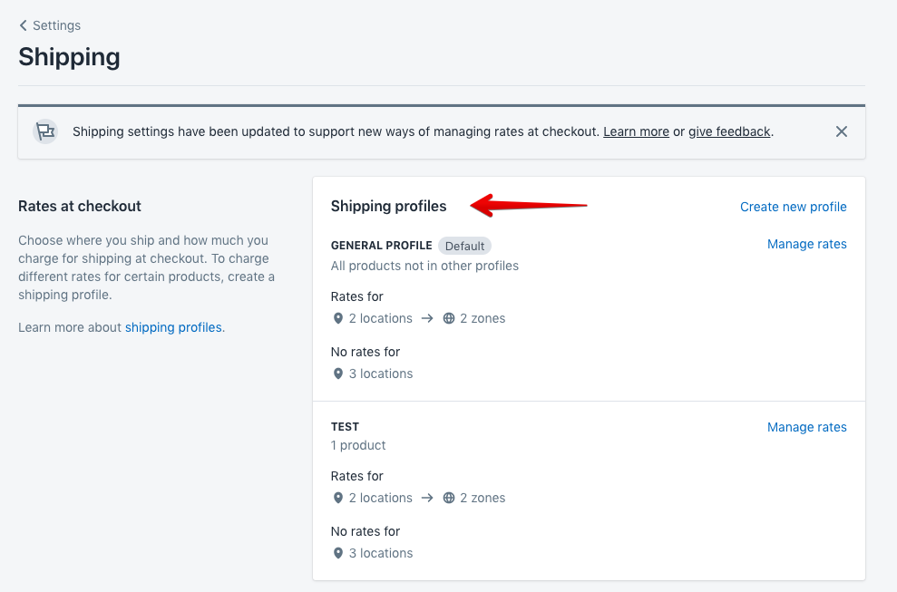 Shopify custom shipping rates: Create Shopify Shipping Profiles