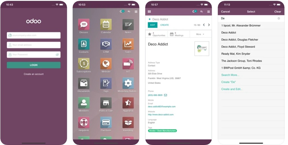 Hướng dẫn sử dụng Odoo Mobile App