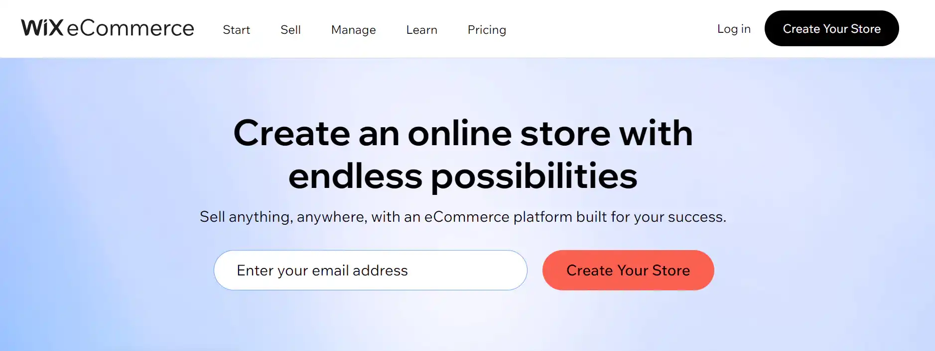 Best eCommerce platform Wix eCommerce