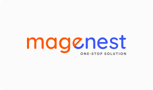 Logo Magenest orange blue