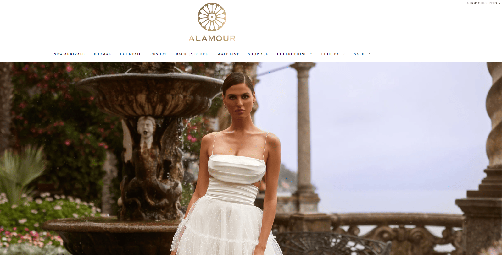 Best Shopify stores in Australia: Alamour The Label