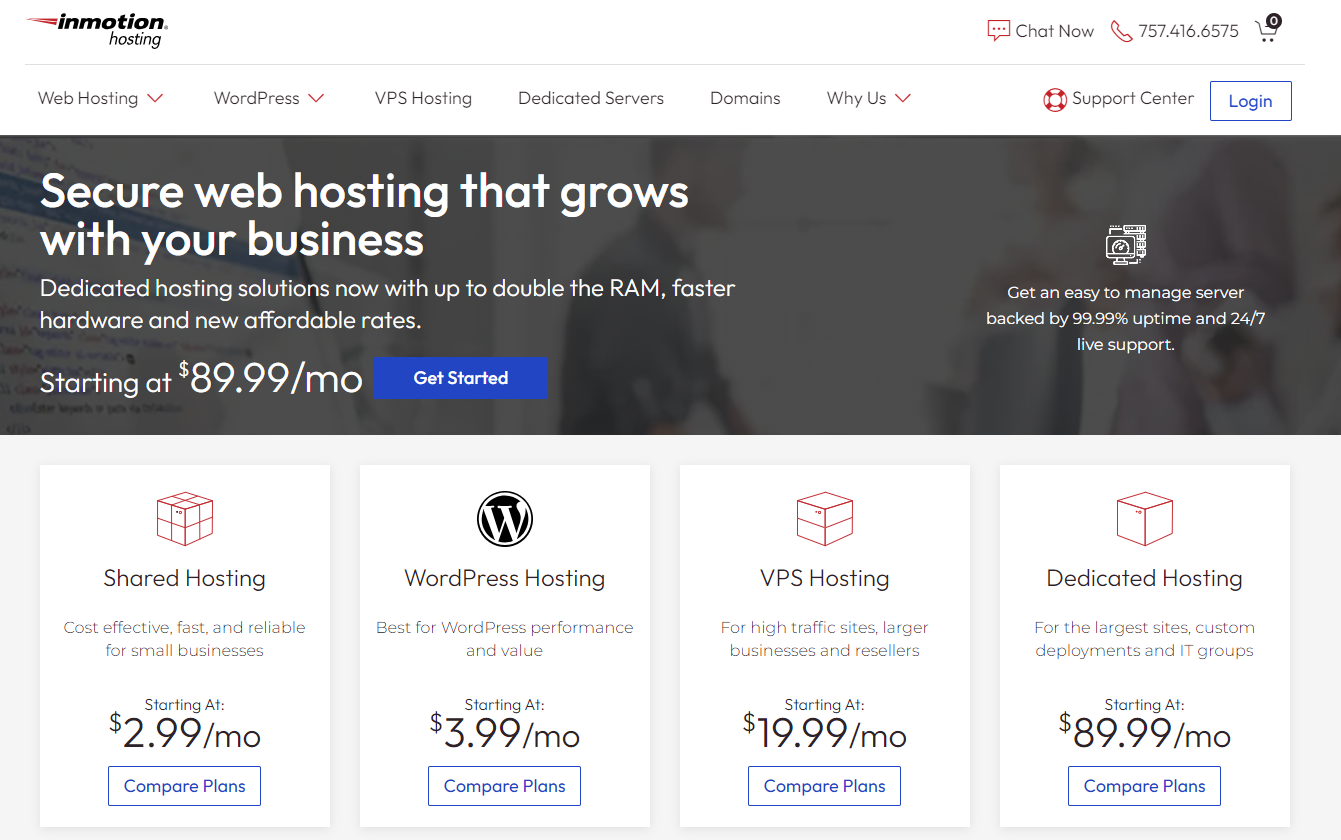 InMotion - the top of Magento hosting providers