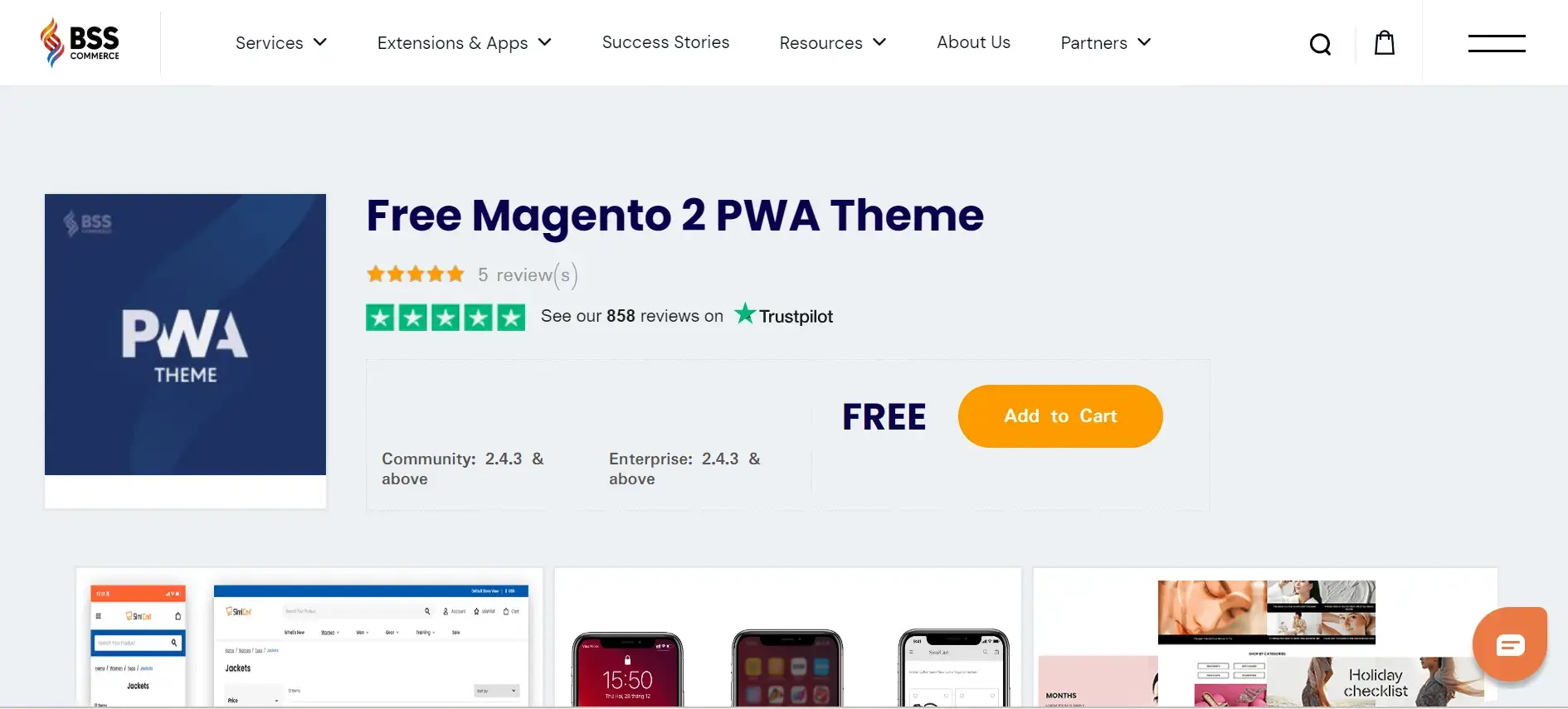 BSS Commerce - Magento PWA theme provider