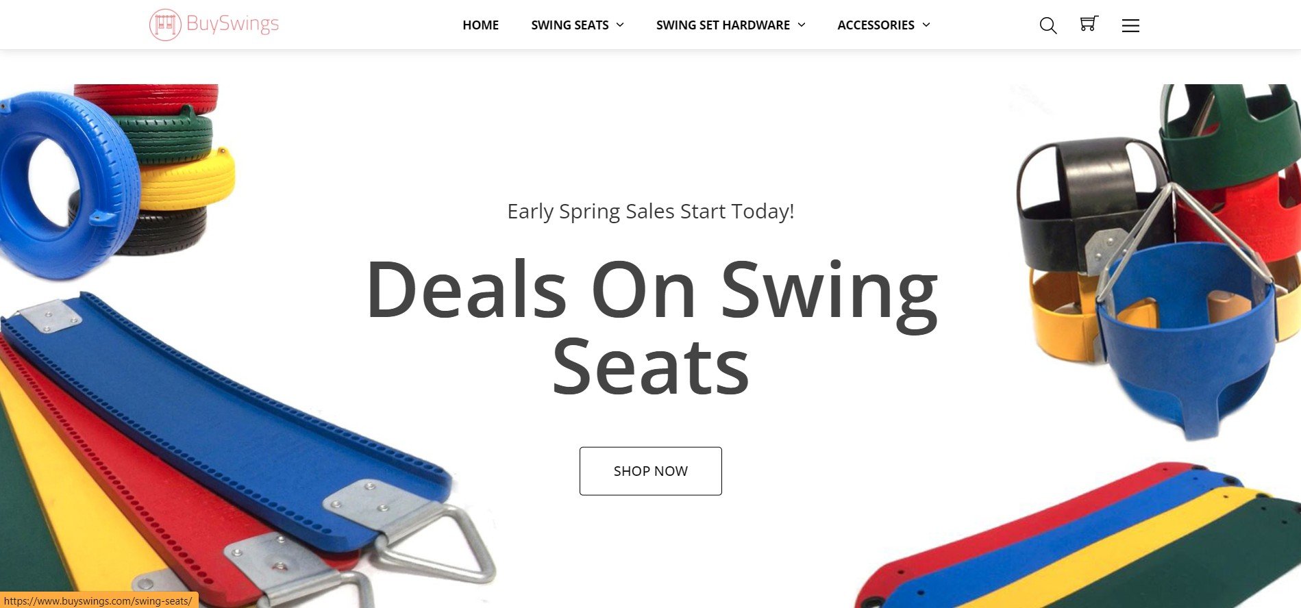 BuySwings carries a wide variety of swing set accessories, swing seats, chains, etc