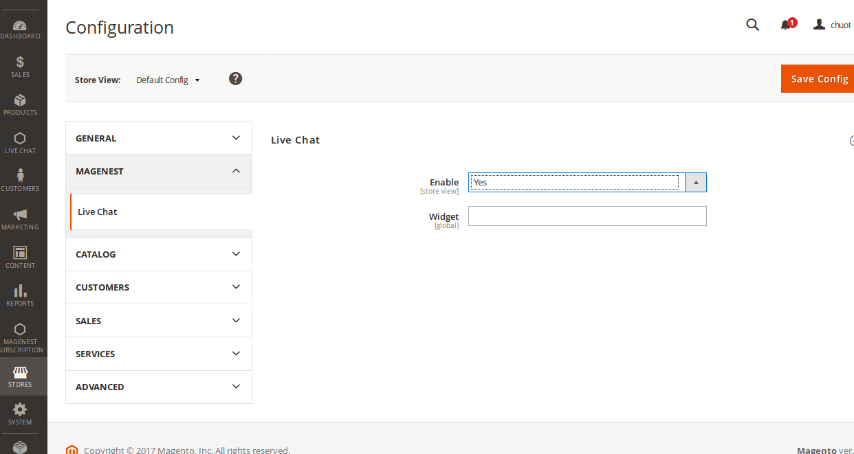 How To Integrate A Live Chat To Magento 2: Step 3