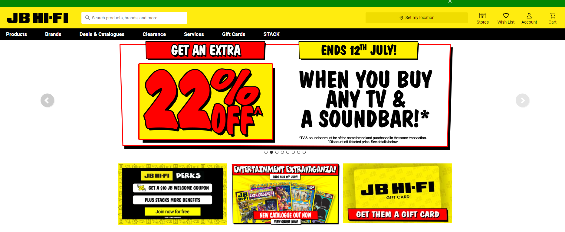 Shopify stores in Australia: JB Hi-Fi