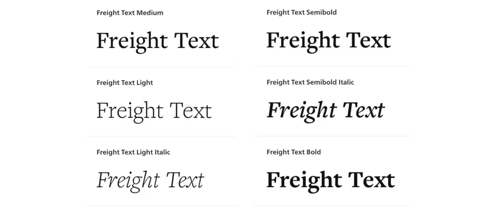 Freight Text