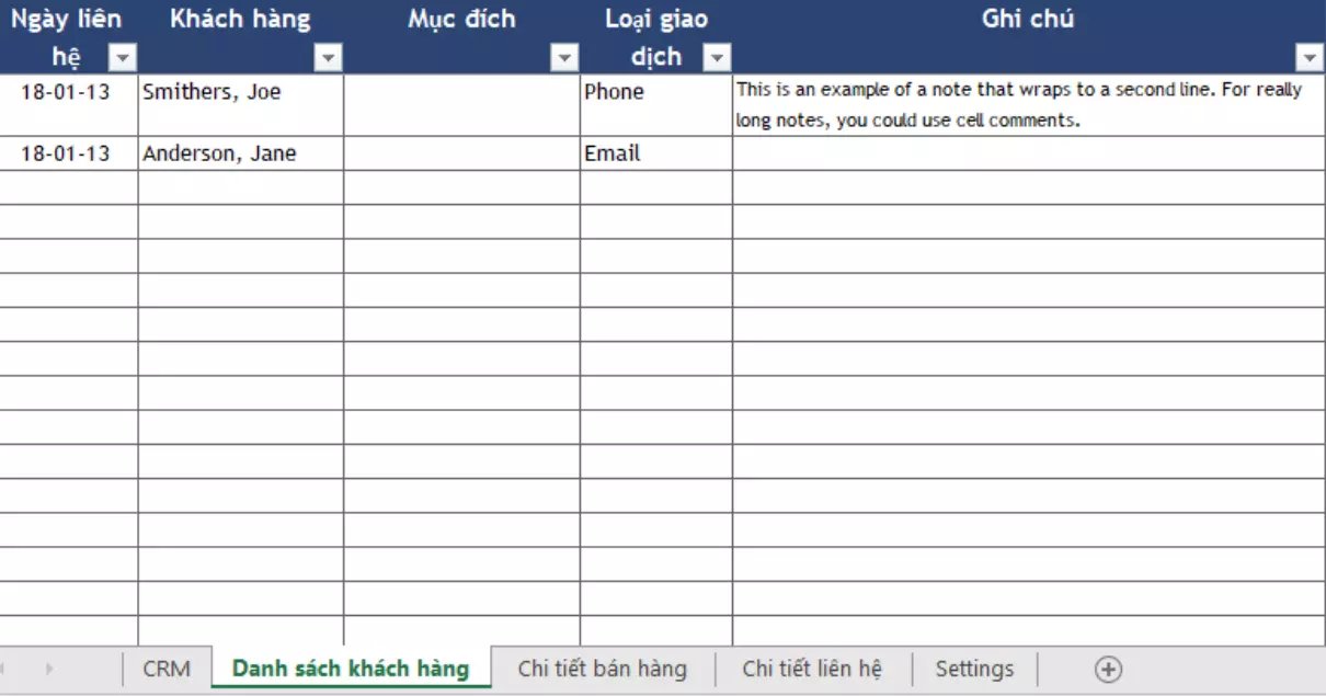 Quản lý khách hàng bằng Excel là gì