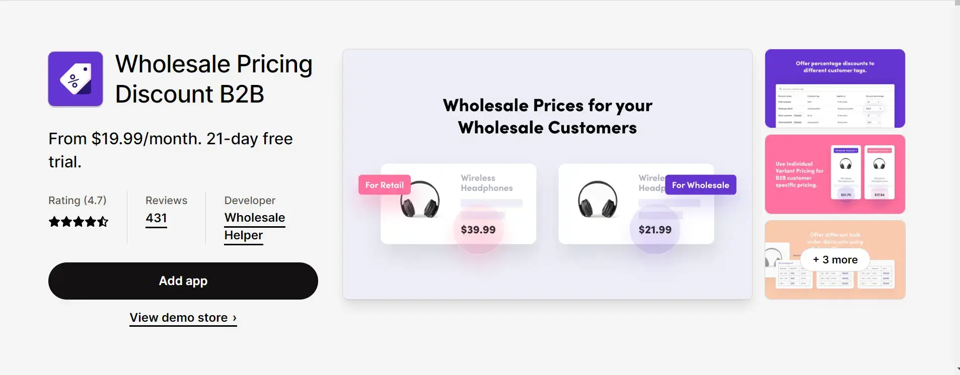 B2B:Wholesale Bulk Order Form - Wholesale Shopify app B2B