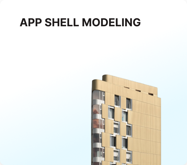 app shell modeling