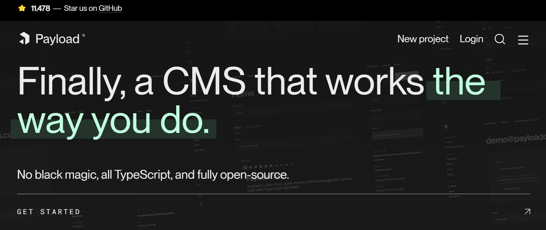 Open source Headless CMS: Payload CMS