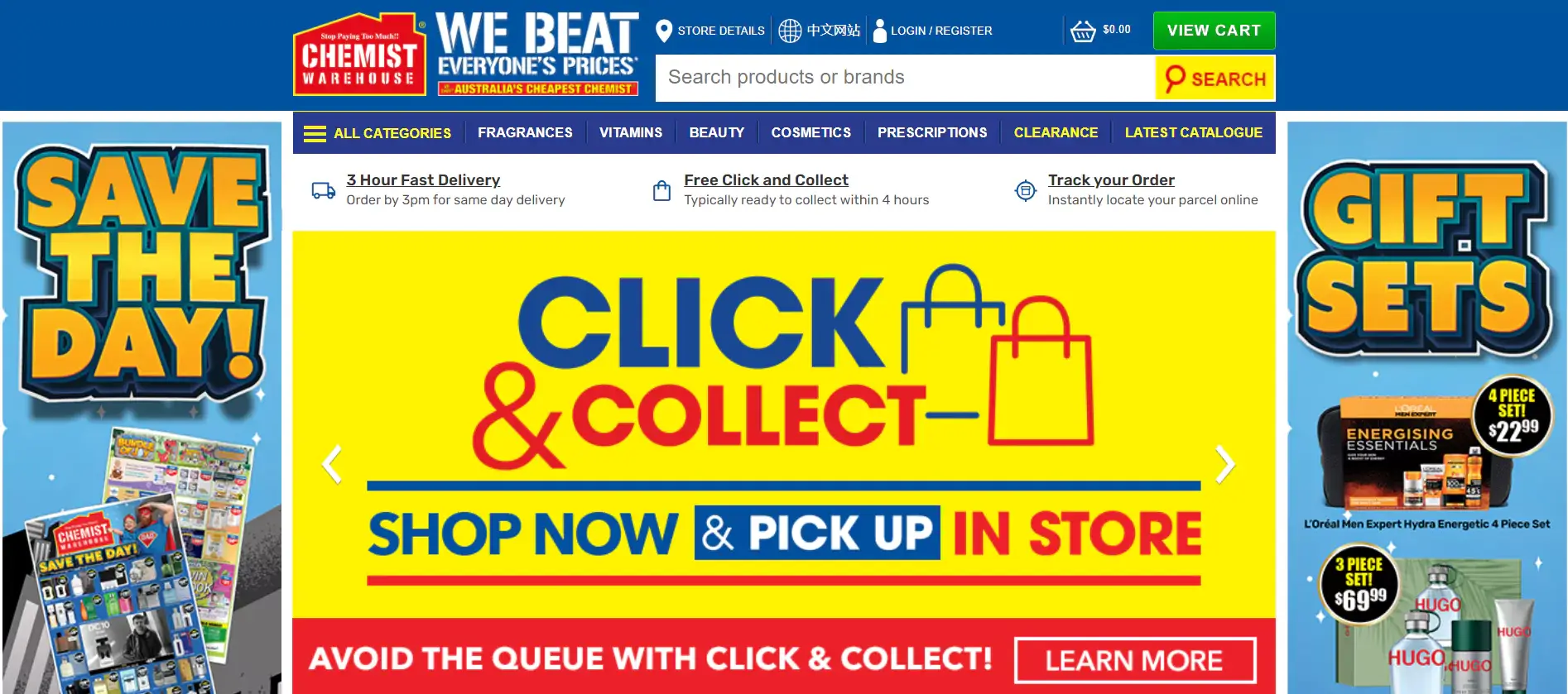 Chemist Warehouse website