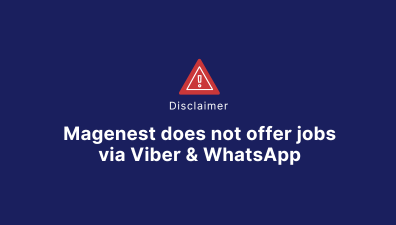 Magenest does not offer any job positions via Viber and WhatsApp
