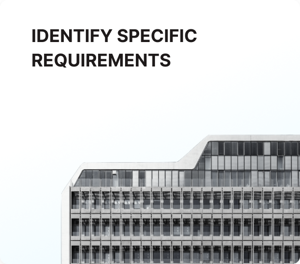identify specific requirements