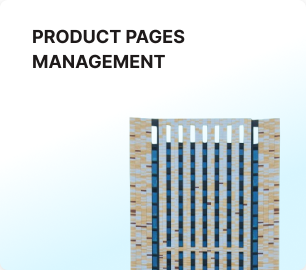 Product pages management