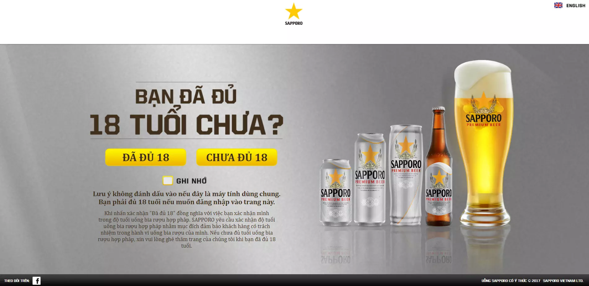 Sapporo Việt Nam là Website bán hàng đẹp