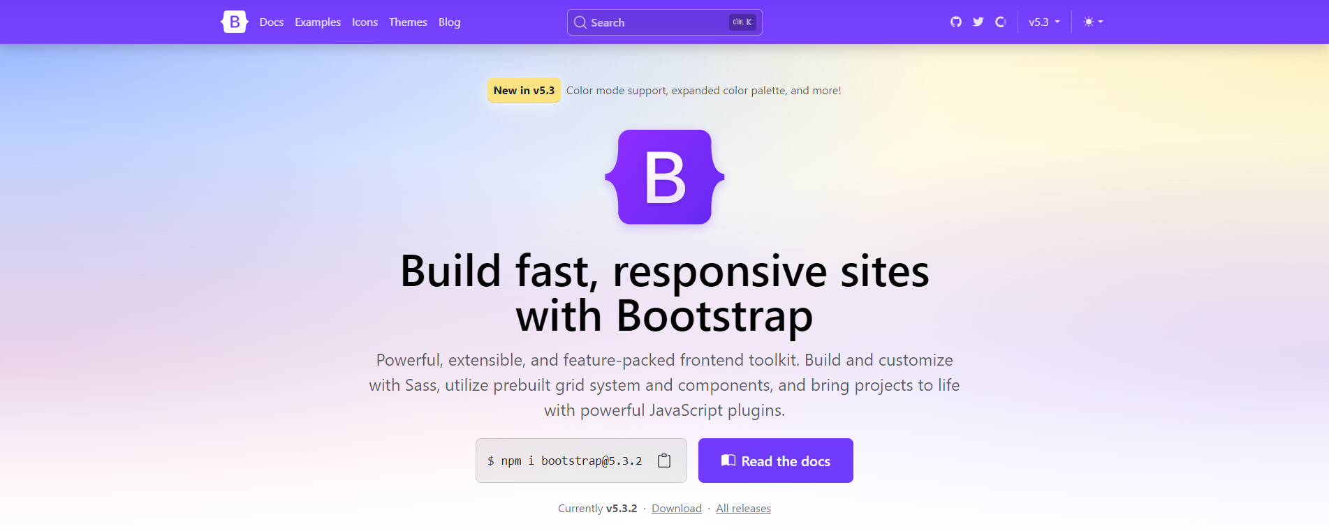 website development tools: Bootstrap