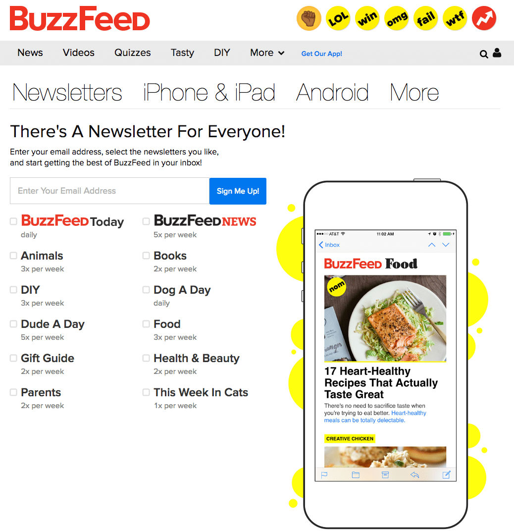 Case studies illustrating successful digital strategies - BuzzFeed Email Marketing