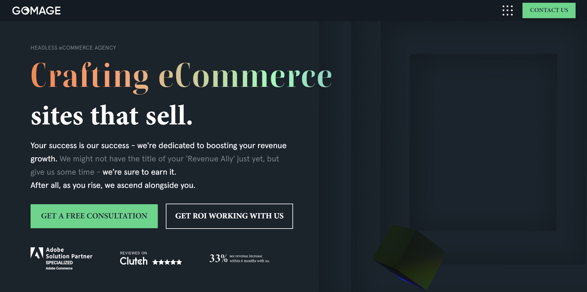 best ecommerce website development company: Gomage