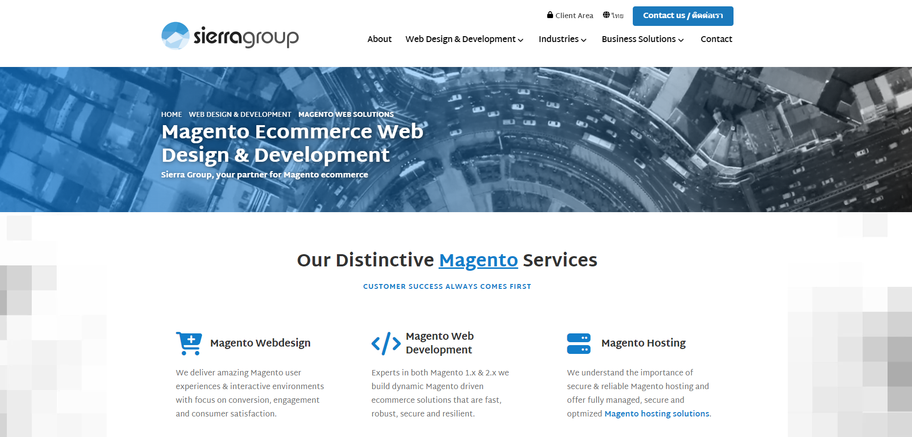 Sierra Group: top Magento website development company in Thailand