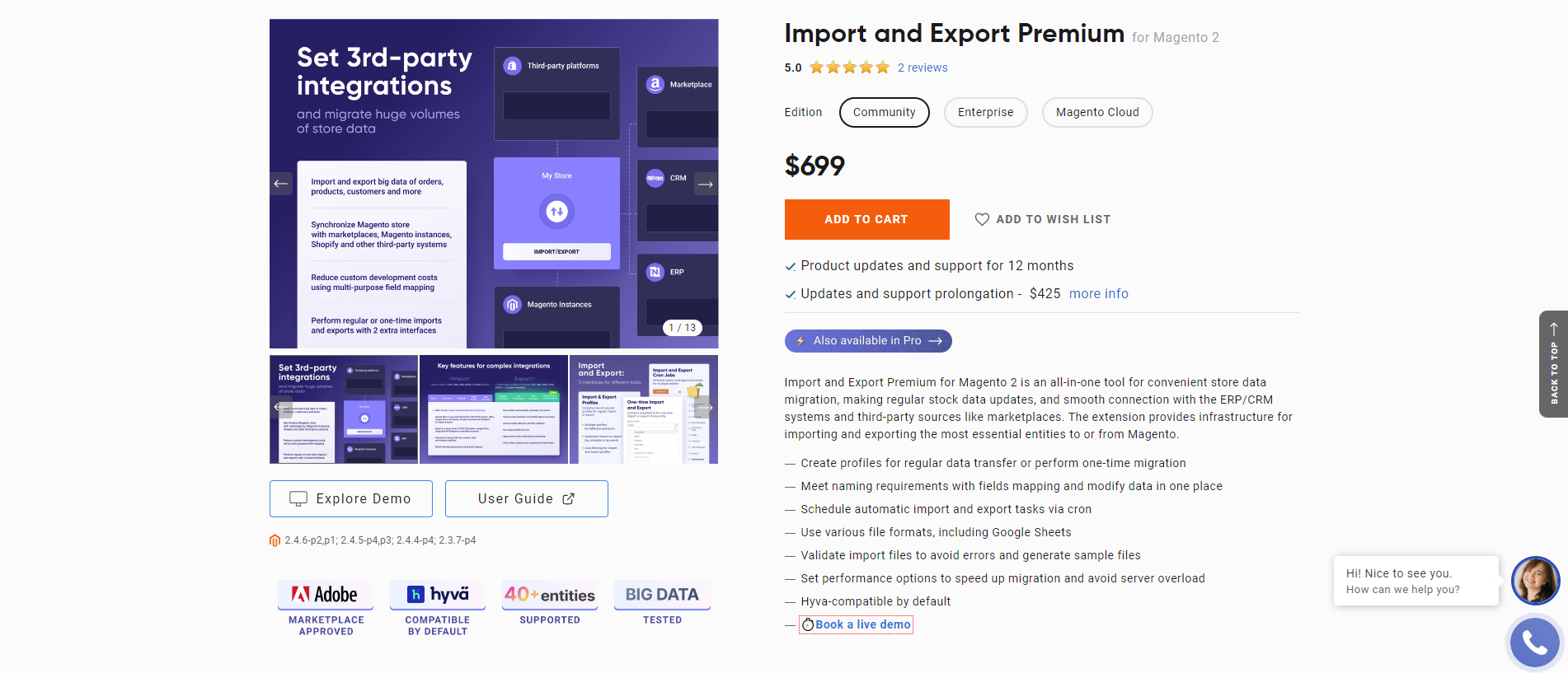 Amasty Import and Export for Magento 2