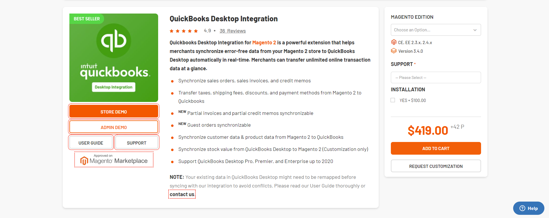 Magenest QuickBooks Desktop Integration