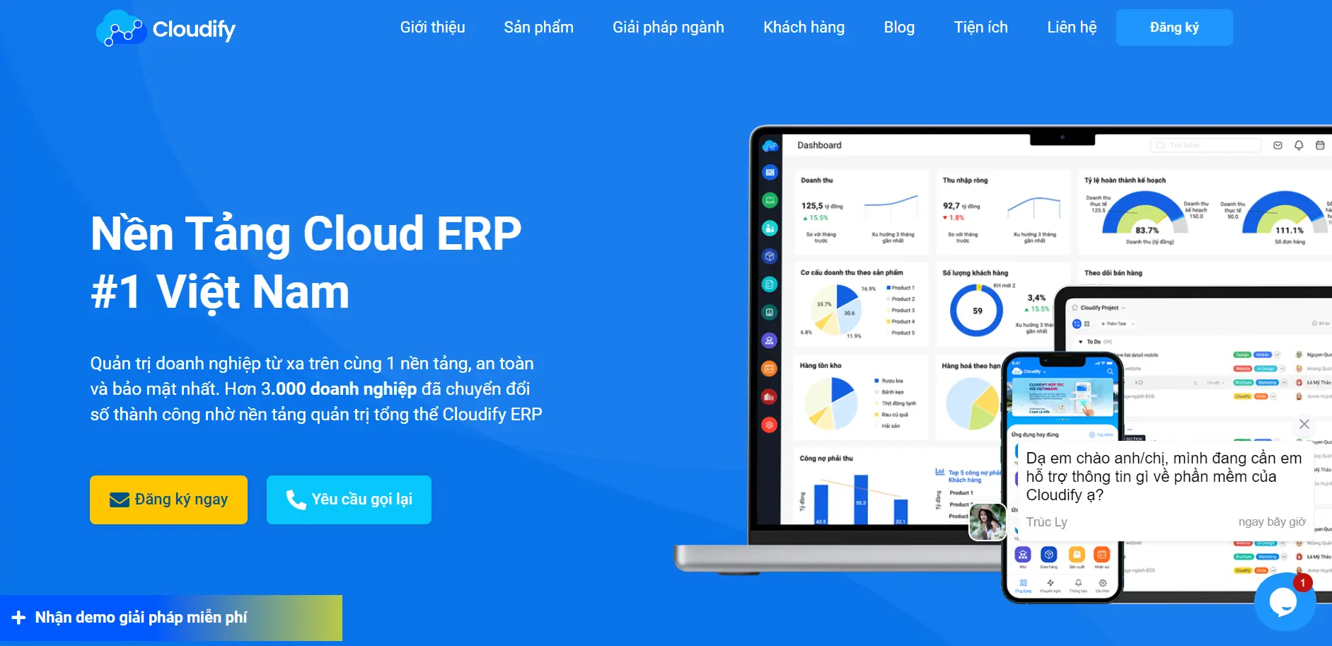Phần mềm quản lý bán hàng Cloudify