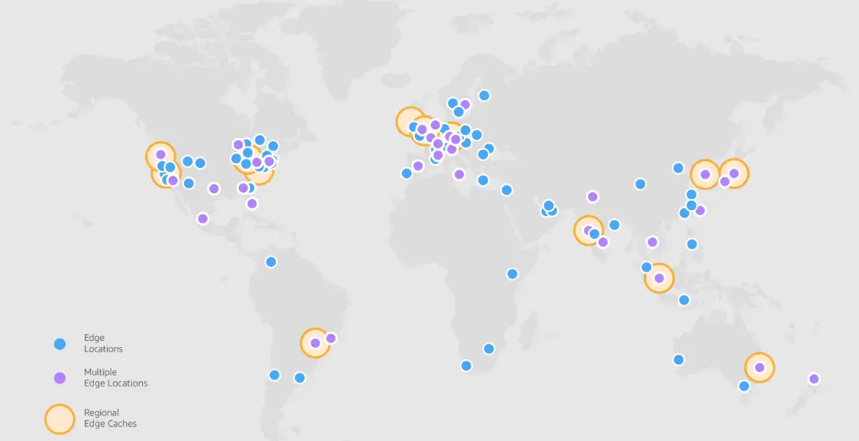 Các vị trí Edge Location AWS