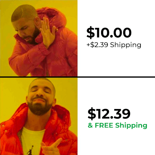 free shipping is always prioritized over cheap pricetags