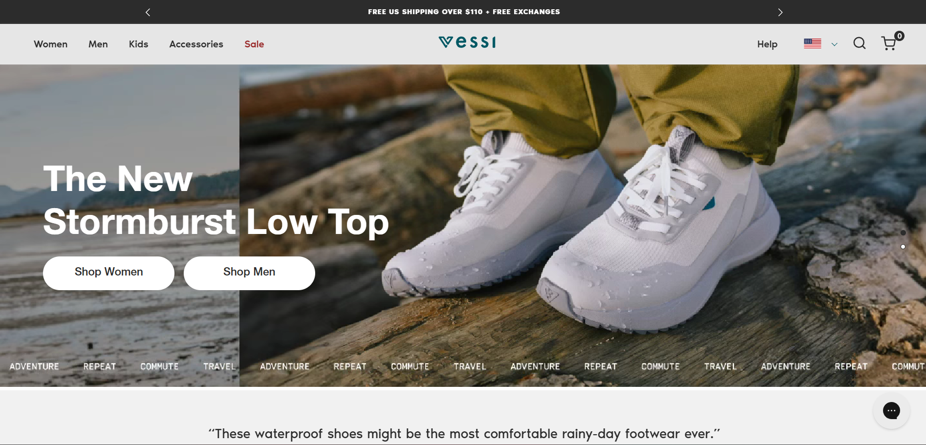 best shopify shoes stores vessi