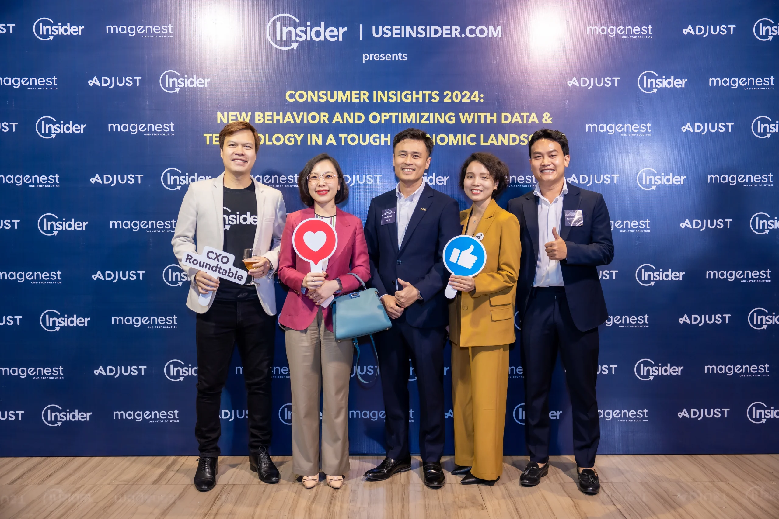 Sự kiện CxO Roundtable Consumer Night 2024 do Insider Việt Nam, Adjust và Magenest đồng tổ chức