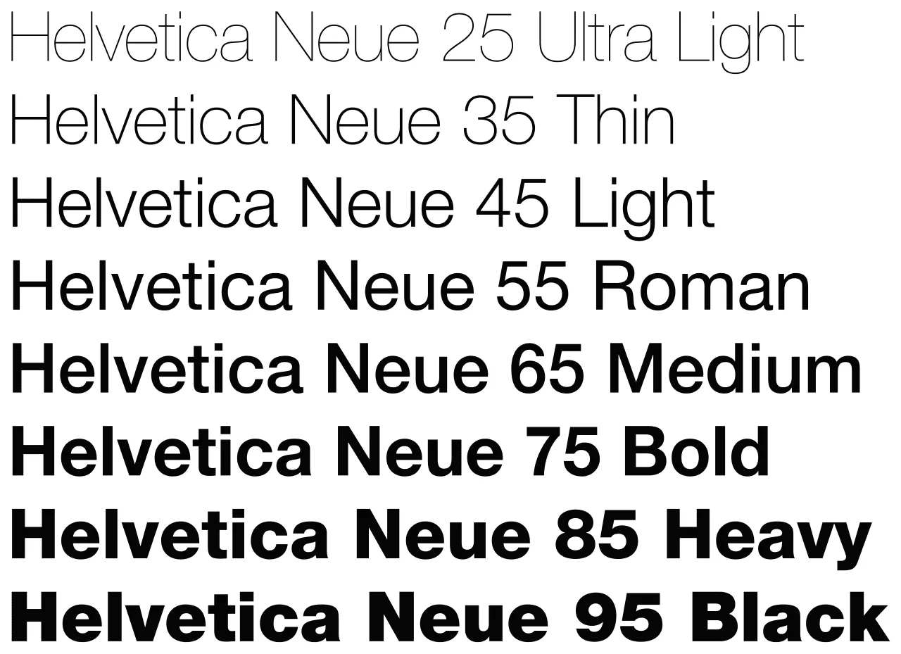 Helvetica neue