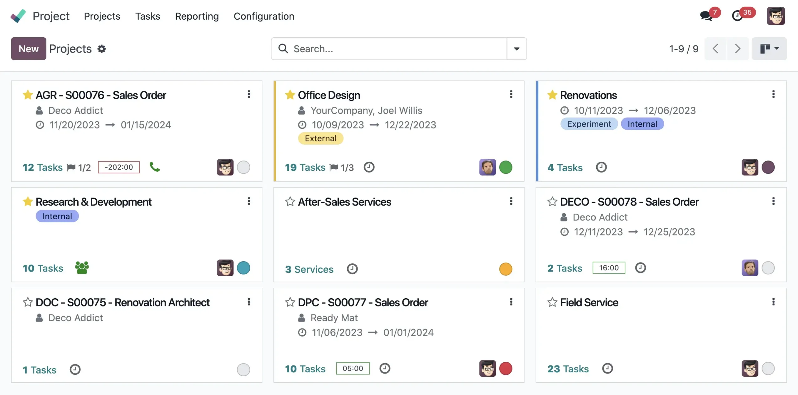 Odoo Project (ERP module)