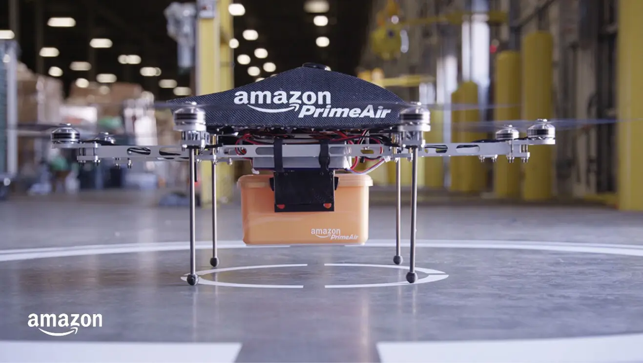 The AI embedded in Prime Air drones enables them to fly autonomously