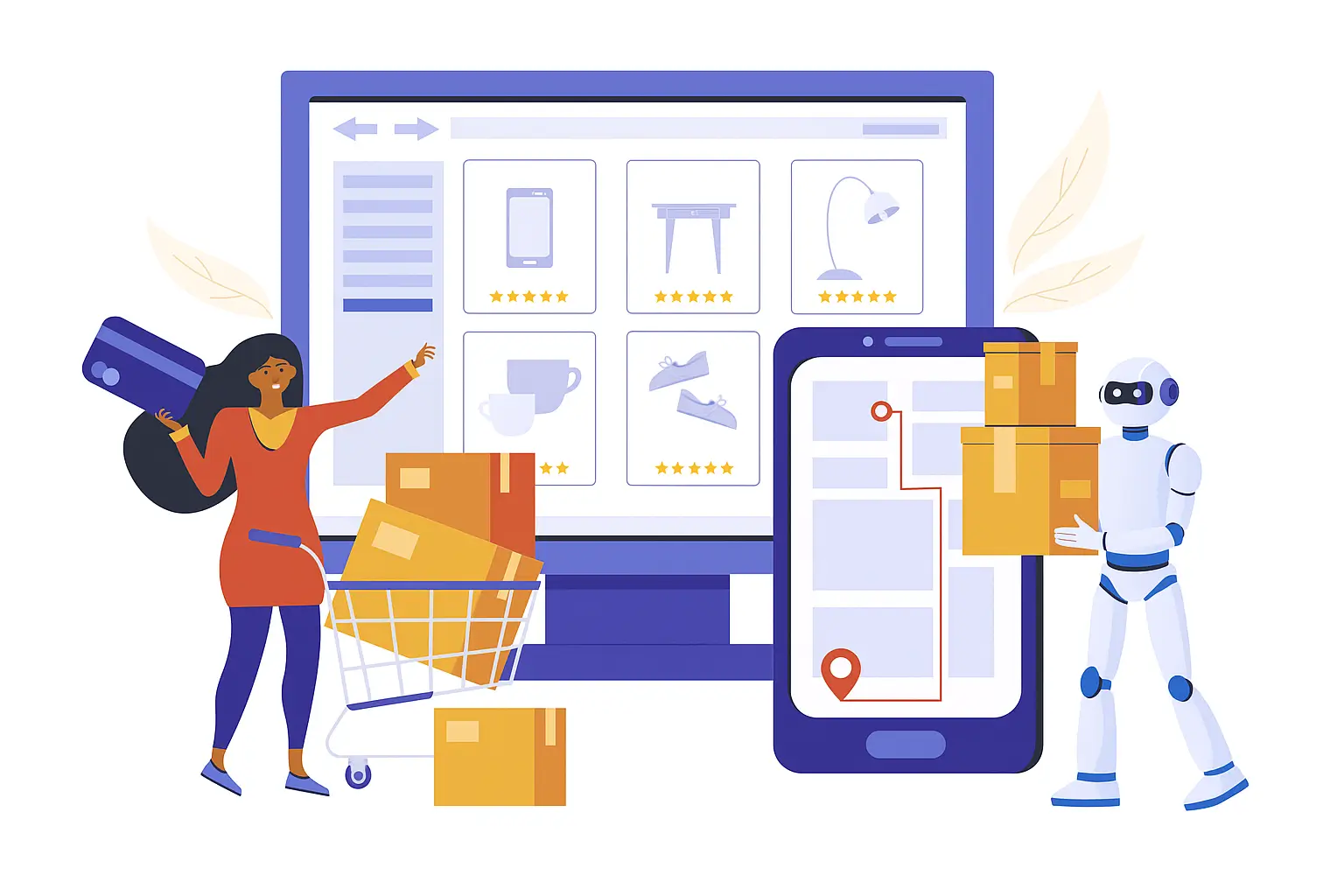 Giai đoạn đầu của việc áp dụng AI trong bán lẻ trực tuyến