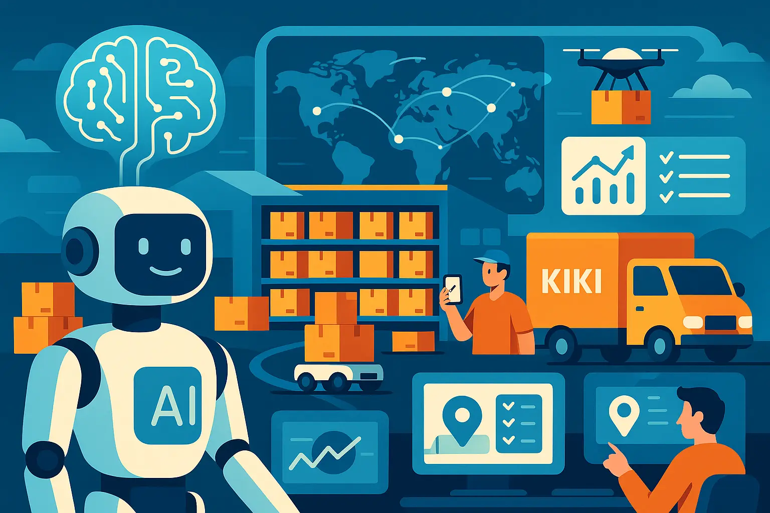 Phần mềm chuỗi cung ứng và logistics được điều khiển bởi AI