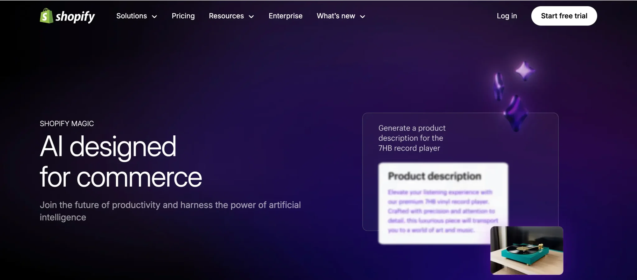 Shopify – Công cụ AI cho doanh nghiệp nhỏ và vừa