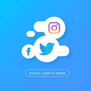 Social login and share